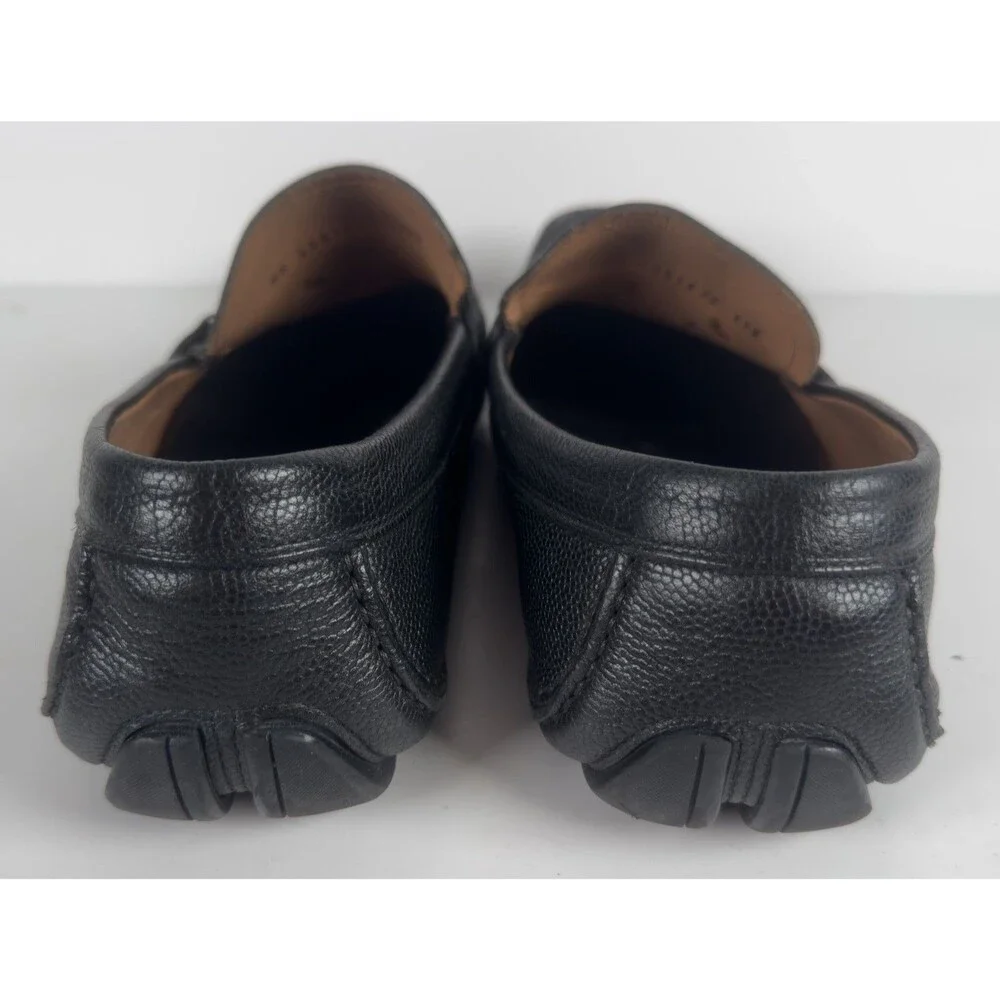 Salvatore Ferragamo Black Leather Men's Sardegna Driving Shoe Loafers US 11.5 EE